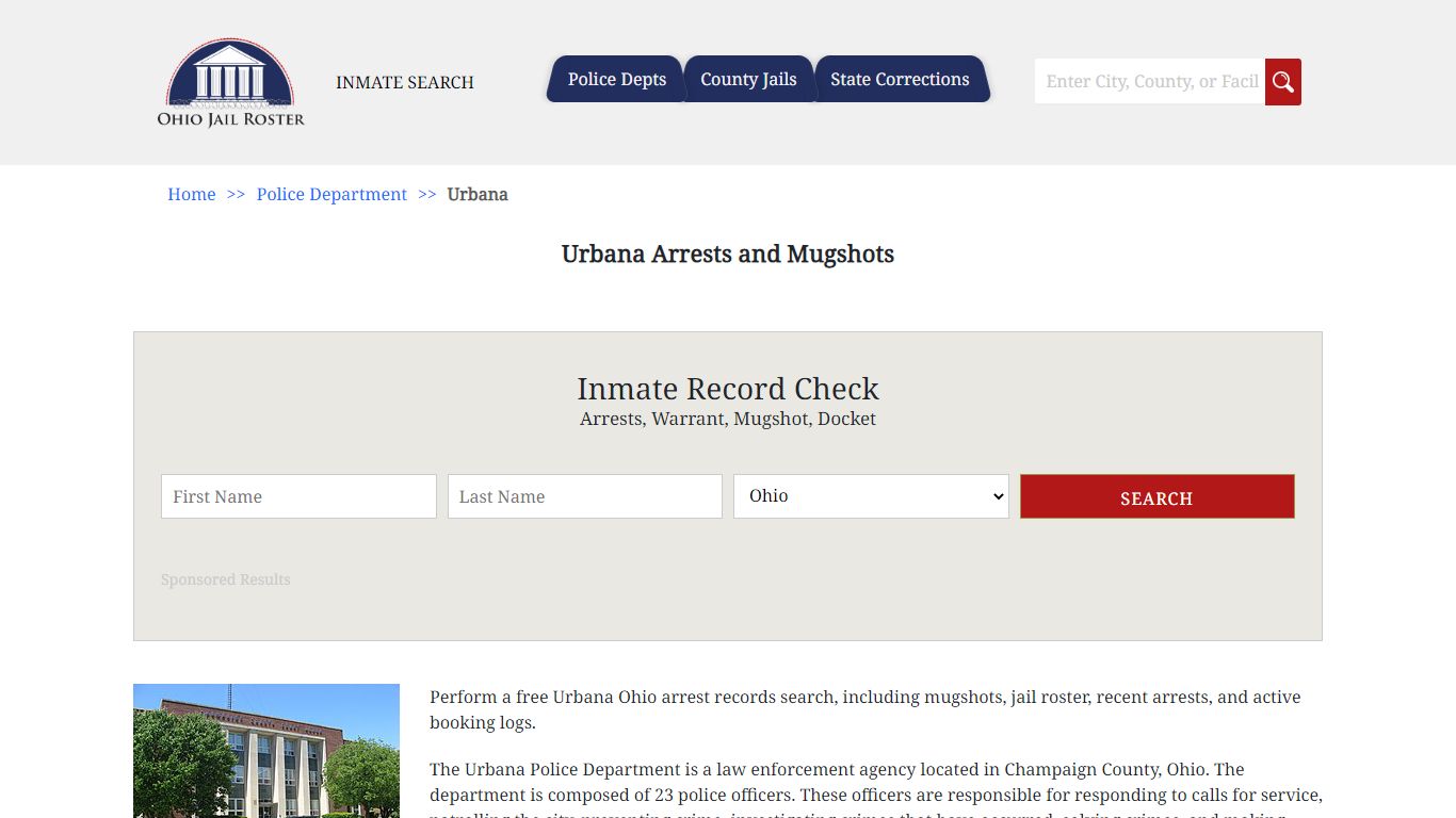 Urbana Arrests and Mugshots - Jail Roster Search